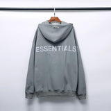 Fog Hoodie High Street Reflective Letters Embroidered Hoodie Men and Women Baggy Coat Fear Of God