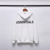 Fog Hoodie High Street Reflective Letters Embroidered Hoodie Men and Women Baggy Coat Fear Of God