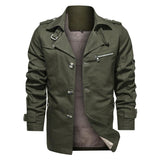 Tactics Style Men Outdoor Windproof Coat Men Casual Jacket Cotton Men's Casual Jacket plus Size Lapel Jacket