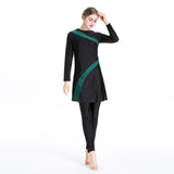 Burkini Muslim Swimwear Plus Size Slim-Fit Assorted Colors Conservative Swimwear Three-Piece Sports