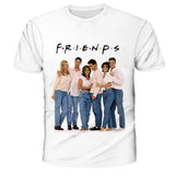 Friends Joy T Shirt 3D Digital Printing Short Sleeve T-shirt