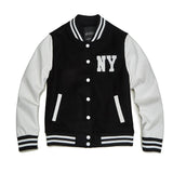 Yankee Letterman Jacket Outfit Senior Jackets Varsity Baseball College Coat Mlbny Baseball Uniform Spring and Autumn Loose Jacket Short Jacket