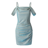 The Great Gatsby Daisy Dress Women's Autumn Suspender Dress Sexy Hot Girl Dress
