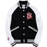 Yankee Letterman Jacket Outfit Senior Jackets Varsity Baseball College Coat Mlbny Black Embroidered Short Jacket Men's Jacket