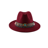Walter White Fedora Vintage Fedora Women's Autumn and Winter Warm Hat Men's Jazz Felt Cap