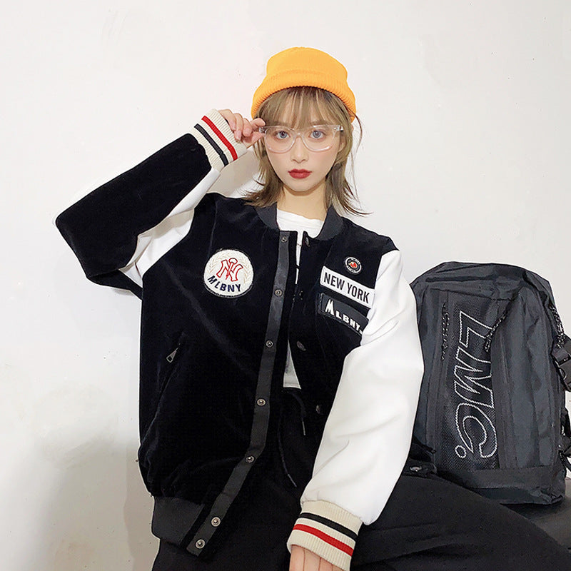 Yankee Letterman Jacket Outfit Senior Jackets Varsity Baseball College Coat Mlbny Spring Unisex Wear Baseball Uniform Jacket