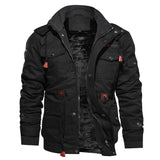 Tactics Style Men Outdoor Windproof Coat Men Casual Jacket Thickened Washed Cotton Jacket Cotton Jacket