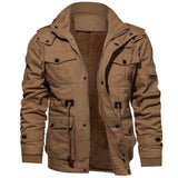 Tactics Style Men Outdoor Windproof Coat Men Casual Jacket Thickened Washed Cotton Jacket Cotton Jacket