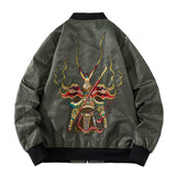 Varsity Jacket Monkey King Embroidered Jacket Baseball Uniform Stand Collar Jacket