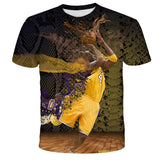 In Memory of Kobe T Shirt Kobe Short Sleeve Commemorative 3D Printing