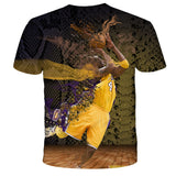 In Memory of Kobe T Shirt Kobe Short Sleeve Commemorative 3D Printing