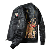 Varsity Jacket Monkey King Embroidered Jacket Baseball Uniform Stand Collar Jacket