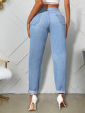 Women Plus Size Jeans Loose Ripped Sexy High Waist Jeans for Women