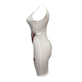 Fashion Poker Positioning Printed Suspender Dress