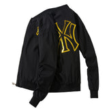 New York NYC Varsity Jacket Baseball Uniform Sequined Embroidered Jacket