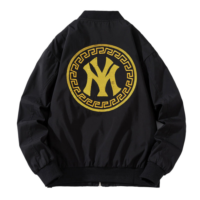 New York NYC Varsity Jacket Autumn and Winter Baseball Uniform