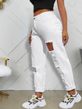 Women Plus Size Jeans Loose Ripped Sexy High Waist Jeans for Women