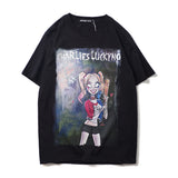 Charlie Luciano T Shirt Dark Fairy Tale Series Clown Girl Pure Cotton Loose Couple Outfit