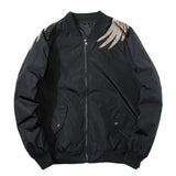 Varsity Jacket Embroidered Jacket Men's Ukiyo-E Phoenix Embroidery Baseball Uniform Jacket MA-1 Jacket