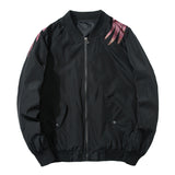 Varsity Jacket Embroidered Jacket Men's Ukiyo-E Phoenix Embroidery Baseball Uniform Jacket MA-1 Jacket