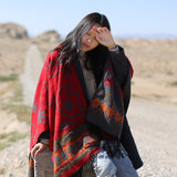 Beth Dutton Outfits Ethnic Style Cape and Shawl Cloak Scarf Inverness