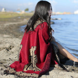 Beth Dutton Outfits Ethnic Style Cape and Shawl Cloak Scarf Inverness