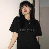 Fog T Shirt Tshirt T Shirt Letter Fashion Loose High Street ShortSleeved Tshirt Men's plus Size Retro Sports Fear Of God essential