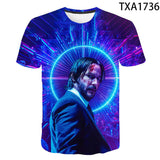 John Wick Keanu T Shirt John Wick3d Printed round Neck T-shirt Men and Women