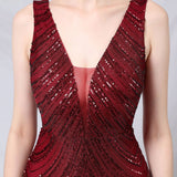 Sequin Evening Dress Sequined Fishtail Formal Dress