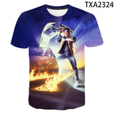 Back to the Future Costume round Neck T-shirt Summer Printed Men and Women Fashion Casual