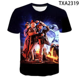 Back to the Future Costume round Neck T-shirt Summer Printed Men and Women Fashion Casual