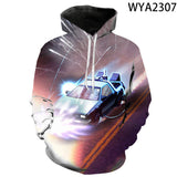 Back to the Future Costume Spring and Autumn Printed Men's and Women's Hoodies Sweatshirt