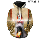 Back to the Future Costume Spring and Autumn Printed Men's and Women's Hoodies Sweatshirt