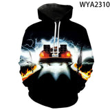 Back to the Future Costume Spring and Autumn Printed Men's and Women's Hoodies Sweatshirt