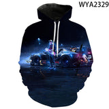 Back to the Future Costume Spring and Autumn Printed Men's and Women's Hoodies Sweatshirt
