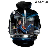Back to the Future Costume Spring and Autumn Printed Men's and Women's Hoodies Sweatshirt