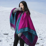 Beth Dutton Outfits Ethnic Style Cape and Shawl Cloak Scarf Inverness
