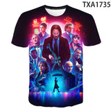 John Wick Keanu T Shirt John Wick3d Printed round Neck T-shirt Men and Women