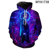 John Wick Keanu Hoodie 3D Printed John Wick3 Hooded Fashion Sweater