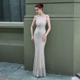 Sequin Evening Dress Sequined Fishtail Formal Dress