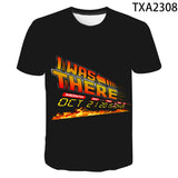 Back to the Future Costume round Neck T-shirt Summer Printed Men and Women Fashion Casual