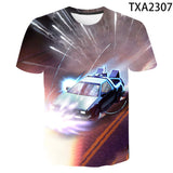 Back to the Future Costume round Neck T-shirt Summer Printed Men and Women Fashion Casual