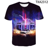 Back to the Future Costume round Neck T-shirt Summer Printed Men and Women Fashion Casual