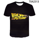 Back to the Future Costume round Neck T-shirt Summer Printed Men and Women Fashion Casual