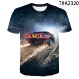Back to the Future Costume round Neck T-shirt Summer Printed Men and Women Fashion Casual