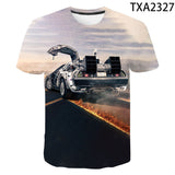 Back to the Future Costume round Neck T-shirt Summer Printed Men and Women Fashion Casual