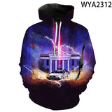 Back to the Future Costume Spring and Autumn Printed Men's and Women's Hoodies Sweatshirt