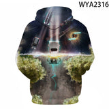 Back to the Future Costume Spring and Autumn Printed Men's and Women's Hoodies Sweatshirt