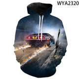 Back to the Future Costume Spring and Autumn Printed Men's and Women's Hoodies Sweatshirt