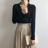 Preppy Aestitic Outfits Long Sleeve Bottoming Shirt